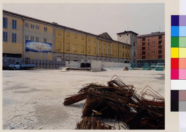 Melzo - piazza Risorgimento - palazzo Trivulzio - cantiere