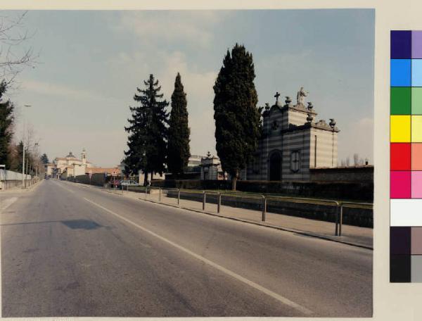 Bernareggio - cimitero - strada - centro abitato