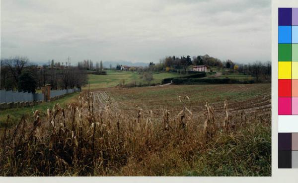 Carate Brianza - campi - villa Beldosso - centro abitato