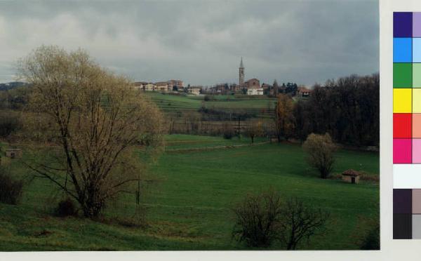 Carate Brianza - campi - villa Beldosso - centro abitato