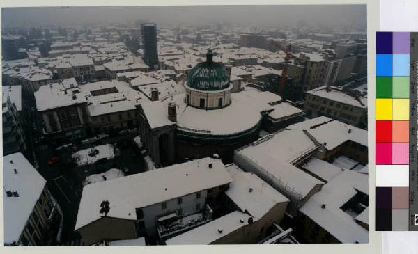 Seregno - centro storico - Torre del Barbarossa - basilica Collegiata San Giuseppe