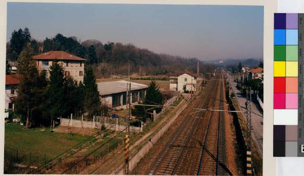 Lentate sul Seveso - linea ferroviaria Milano-Como - parco di villa Merelli-Valdettaro