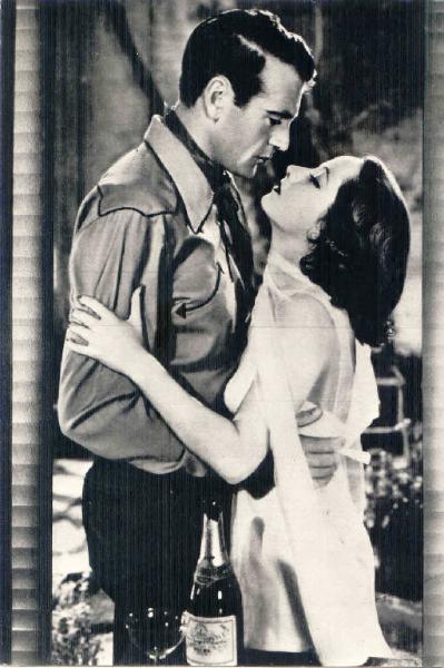 Scena del film "The Cowboy and the Lady" - regia H. C. Potter - 1938 - attori Gary Cooper e Merle Oberon