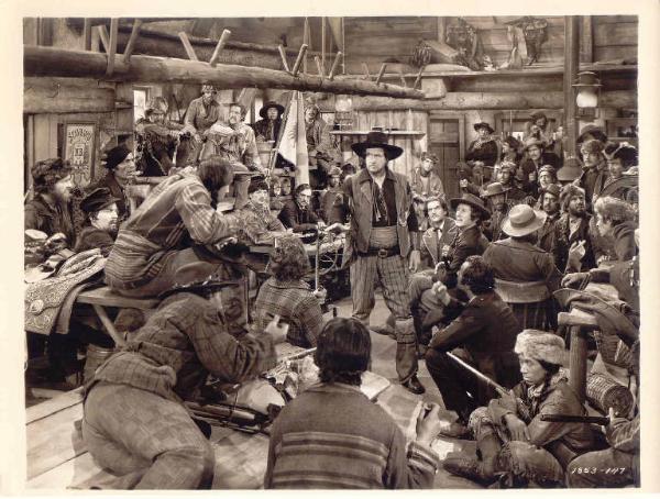 Scena del film "Giubbe rosse" - regia Cecil B. DeMille - 1940