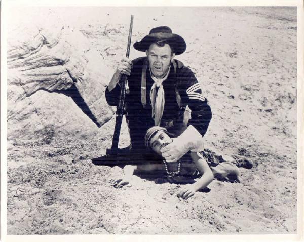 Scena del film "L'agguato degli Apaches" (I Killed Geronimo) - regia John Hoffman - 1950