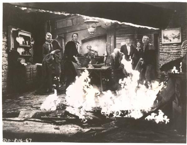 Scena del film "Il nodo del carnefice" - regia Roy Huggins - 1952 - attore Randolph Scott