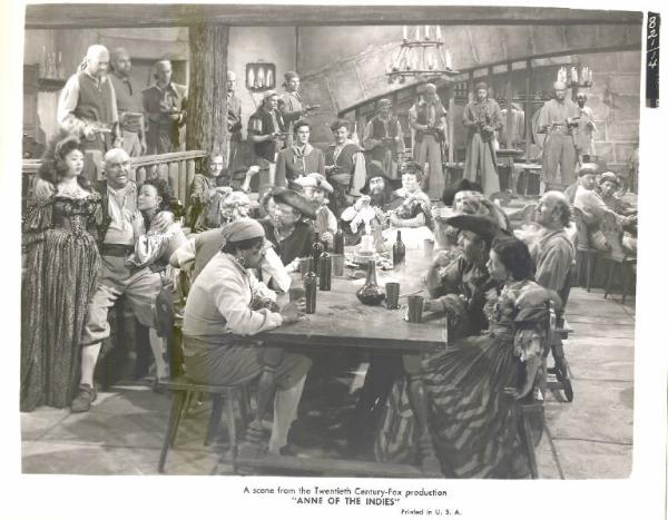 Scena del film "La regina dei pirati" - regia Jacques Tourneur - 1951