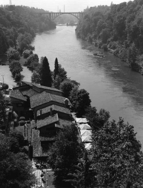 Fiume Adda - paese - ponte