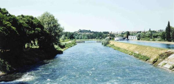 Fiume Mincio - canali di regolazione