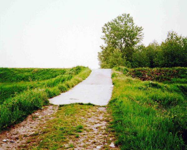 Strada asfaltata - strada sterrata - prato