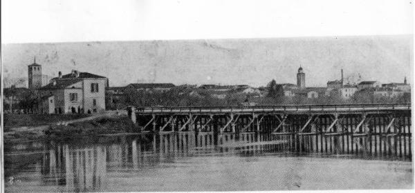 Fiume Oglio - Canneto sull'Oglio - Ponte in legno