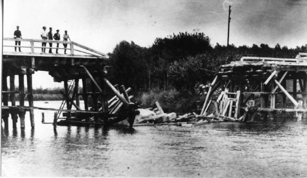 Fiume Oglio - Canneto sull'Oglio - Ponte in legno