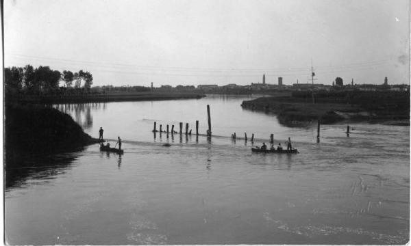 Fiume Oglio - Canneto sull'Oglio - Ponte in legno