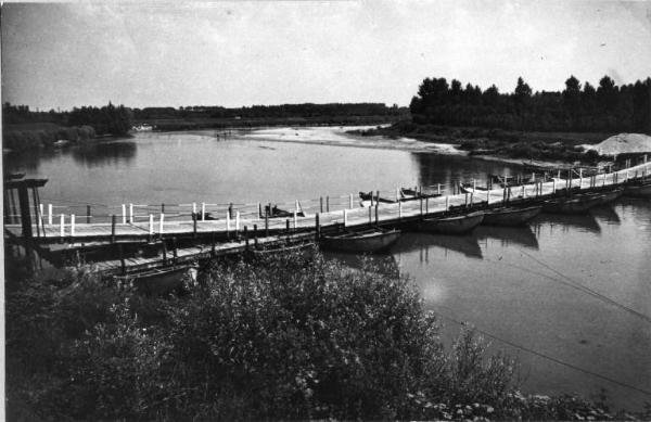 Fiume Oglio - Canneto sull'Oglio - Ponte di barche