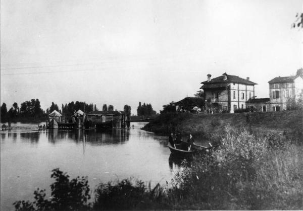 Fiume Oglio - Canneto sull'Oglio - Località Regonella - Mulini natanti - Bine del Vhò