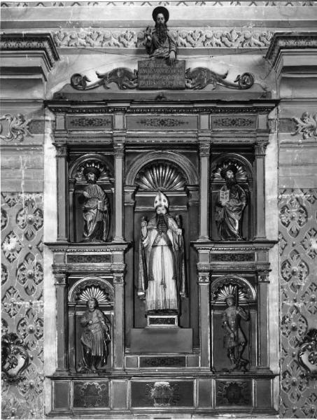 Scultura - Polittico di S. Antonio Abate - Clemente Zamara - Canneto sull'Oglio - Chiesa Parrocchiale - Altare maggiore