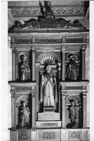 Scultura - Polittico di S. Antonio Abate - Clemente Zamara - Canneto sull'Oglio - Chiesa Parrocchiale - Altare maggiore