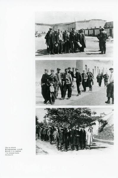 Seconda guerra mondiale - Nazismo - Campo di concentramento - Liberazione - Prigionieri sopravvissuti in marcia - Ritorno a casa