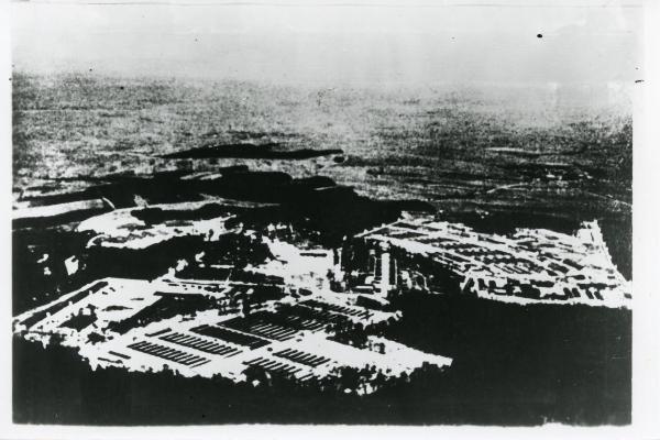 Nazismo - Germania - Campo di concentramento di Buchenwald - Veduta aerea - Seconda guerra mondiale