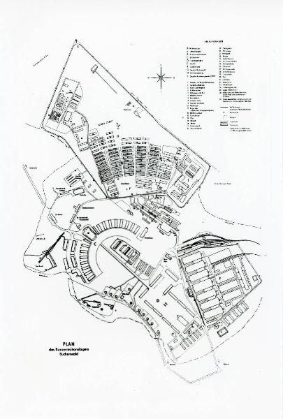 Planimetria del campo di concentramento di Buchenwald - Nazismo