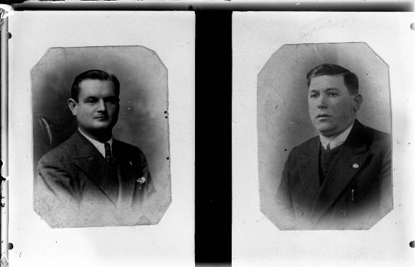 Ritratto maschile a mezzo busto: uomini Italiani non identificati deportati e morti in un campo di concentramento nazista - Nazi-fascismo