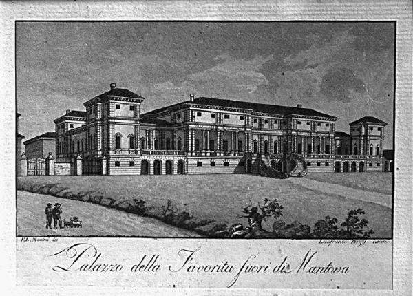Incisione - Palazzo della Favorita fuori di Mantova
