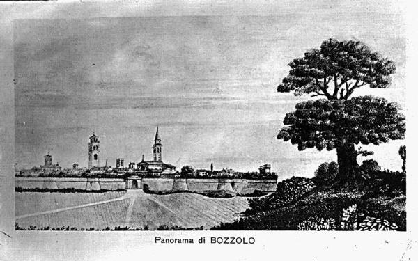 Incisione - Panorama di Bozzolo
