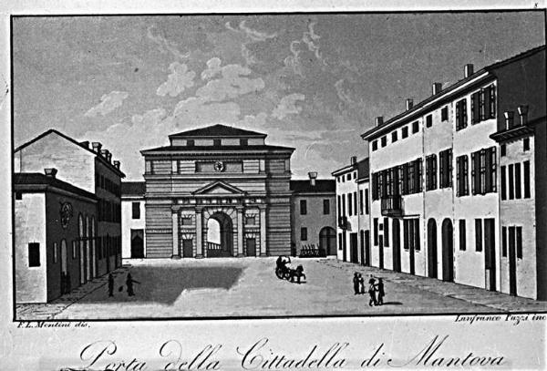 Incisione - Porta della Cittadella di Mantova