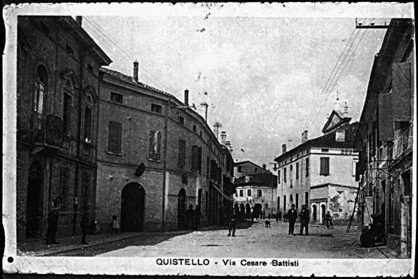 Incisione - Quistello - via Cesare Battisti