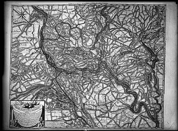 Incisione - Carte topographique de la plus grande partie du Duchè de Mantoue