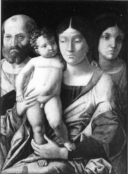 Mantegna (attr.) - "Madonna con il Bambino fra i due santi"