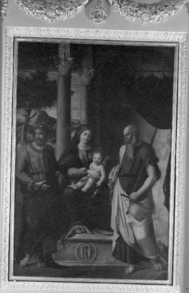 Gianfrancesco Tura: Madonna col Bambino e santi