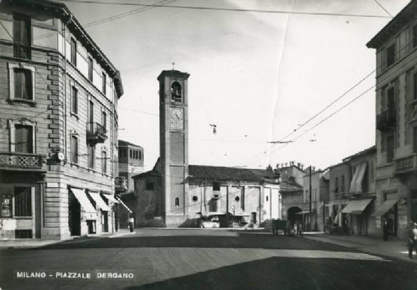 Milano - Quartiere Dergano - Piazza Dergano - Vecchia chiesa parrocchiale - Chiesa di S. Nicola Vescovo