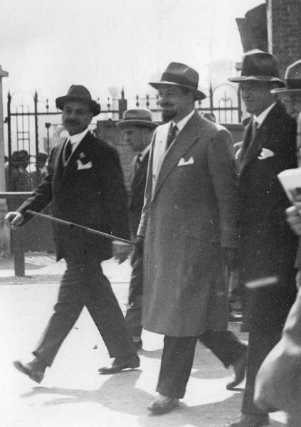 Fiera di Milano - Campionaria 1931 - Visita del ministro dell'aeronautica Italo Balbo