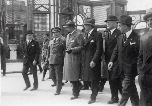 Fiera di Milano - Campionaria 1931 - Visita del ministro dell'aeronautica Italo Balbo