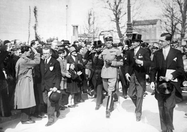 Fiera di Milano - Campionaria 1931 - Visita del principe di Piemonte Umberto II di Savoia