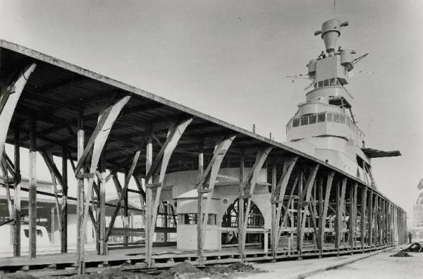 Fiera di Milano - Campionaria 1934 - Incrociatore della Lega navale italiana - Ricostruzione