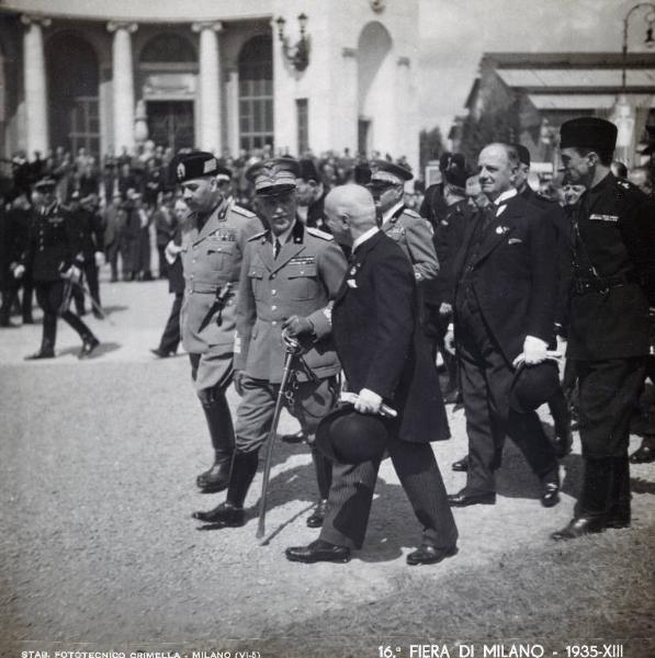 Fiera di Milano - Campionaria 1935 - Visita del Re Vittorio Emanuele III