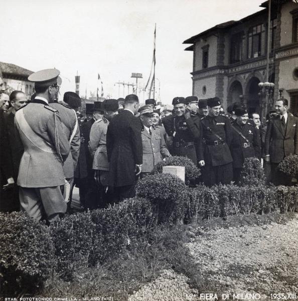 Fiera di Milano - Campionaria 1935 - Visita del Re Vittorio Emanuele III
