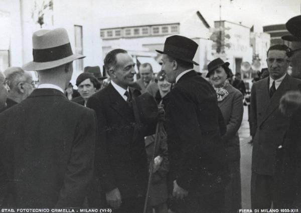 Fiera di Milano - Campionaria 1935 - Visita di Alfonso XIII di Borbone