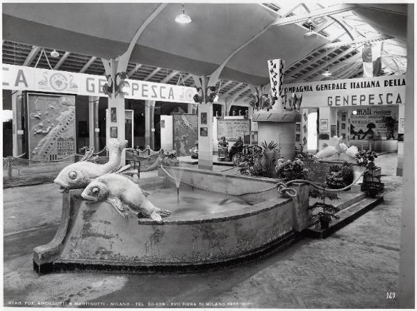 Fiera di Milano - Campionaria 1936 - Padiglione della zootecnica - Sala della Genepesca (Compagnia generale italiana della pesca)