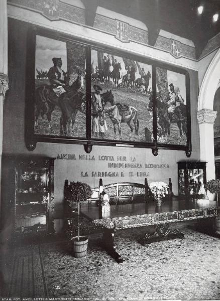 Fiera di Milano - Campionaria 1936 - Padiglione della Sardegna - Sala interna