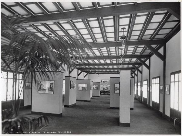 Fiera di Milano - Campionaria 1936 - Padiglione Arnaldo Mussolini (padiglione dell'agricoltura) - Mostra dell'agricoltura coloniale - Sala