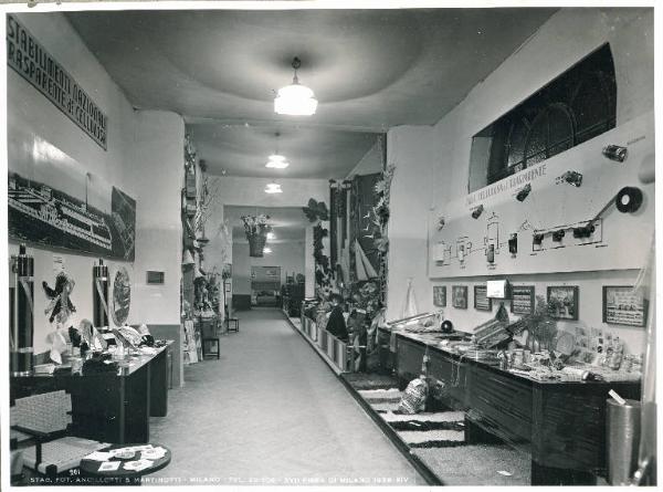 Fiera di Milano - Campionaria 1936 - Padiglione dell'Ente nazionale della cellulosa - Sala interna