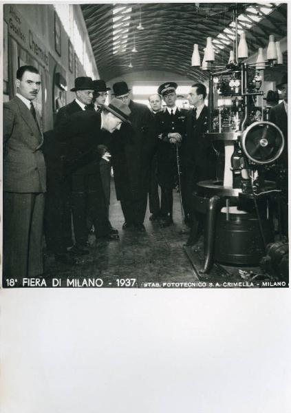 Fiera di Milano - Campionaria 1937 - Visita dell'ambasciatore tedesco Ulrico von Hassell