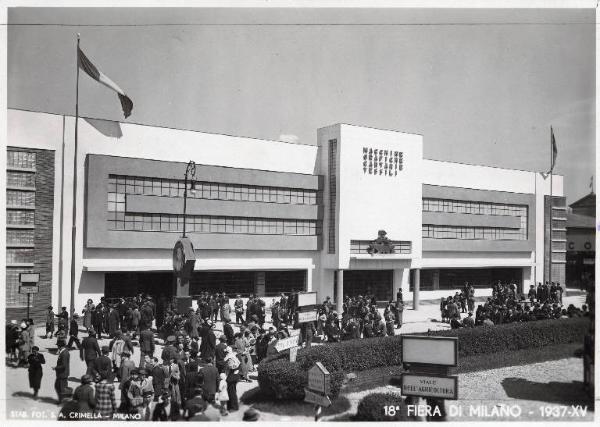 Fiera di Milano - Campionaria 1937 - Padiglione della meccanica "B" - Esterno