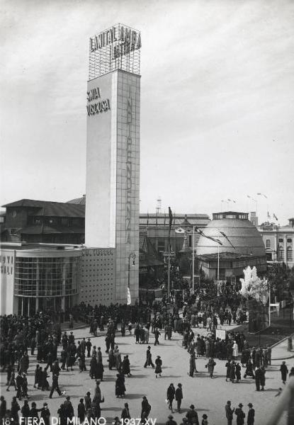 Fiera di Milano - Campionaria 1937 - Padiglione della Snia Viscosa - Esterno