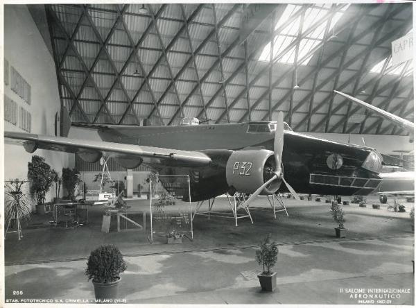 Fiera di Milano - Salone internazionale aeronautico 1937 - Settore italiano - Stand della Piaggio & C.
