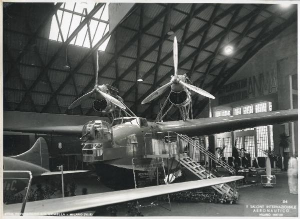 Fiera di Milano - Salone internazionale aeronautico 1937 - Settore italiano - Stand della Aeronautica Macchi