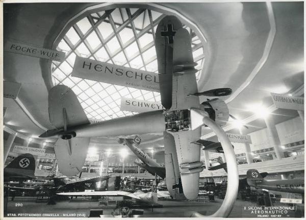 Fiera di Milano - Salone internazionale aeronautico 1937 - Settore tedesco